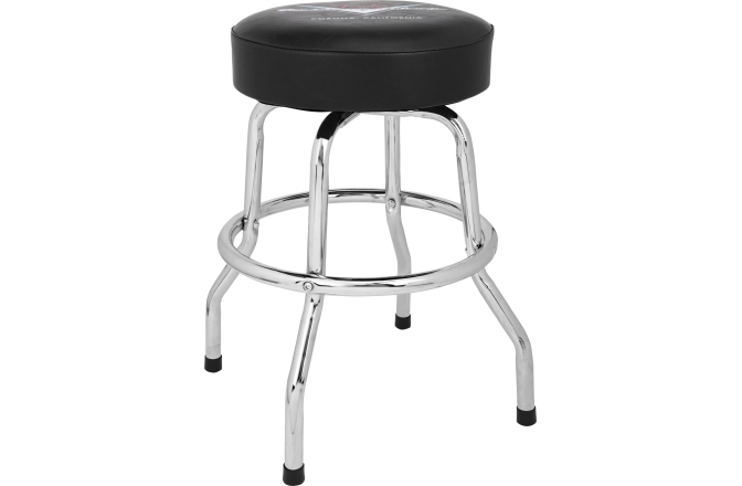 Scaun de Bar Fender Custom Shop Chevron Logo Barstool Black/Chrome 24"