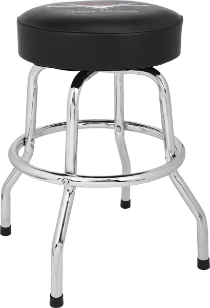 Fender Custom Shop Chevron Logo Barstool Black/Chrome 24