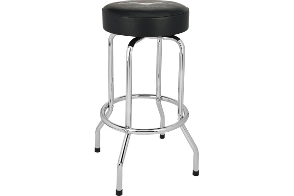 Custom Shop Chevron Logo Barstool Black/Chrome 30 Custom Shop Chevron Logo Barstool Black/Chrome 30