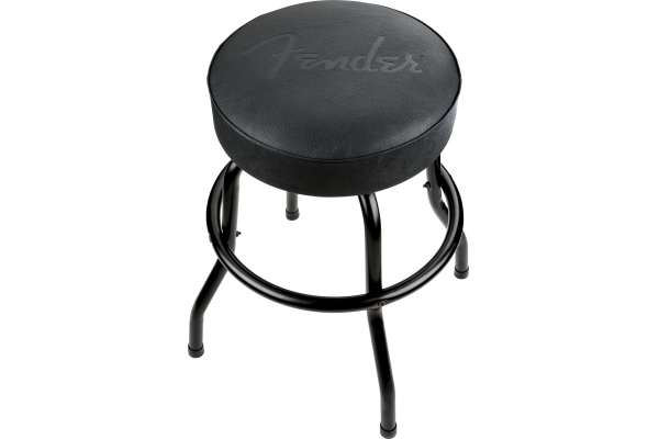 Embossed Black Logo Barstool Black/Black 24 Embossed Black Logo Barstool Black/Black 24