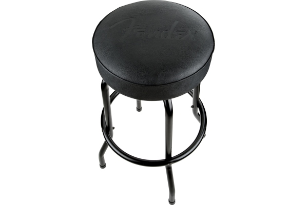 Embossed Black Logo Barstool Black/Black 30 Embossed Black Logo Barstool Black/Black 30