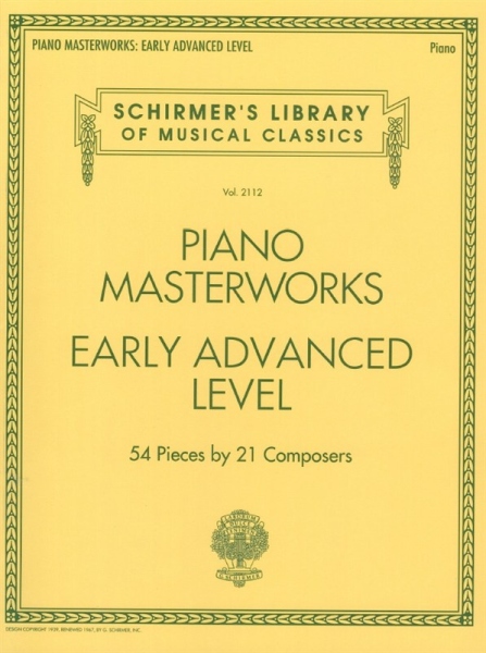 Schirmer's Library Of Musical Classics Volume 2112: Piano Masterworks - Early Advanced Level