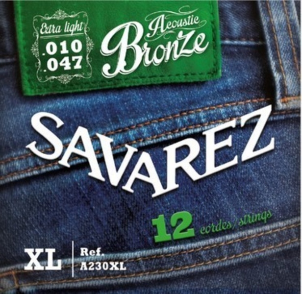 Savarez A230XL Acoustic 12 Strings Extra Light 010 - 047 