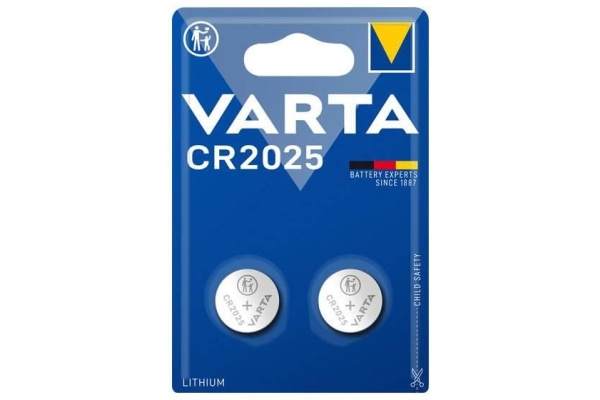 Baterie buton litiu CR2025, 3V, 157mAh, 2buc