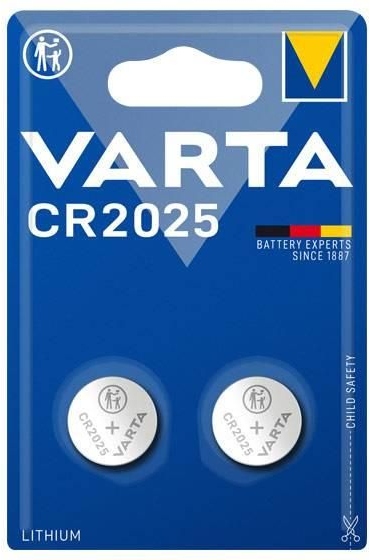 Varta Baterie buton litiu CR2025, 3V, 157mAh, 2buc
