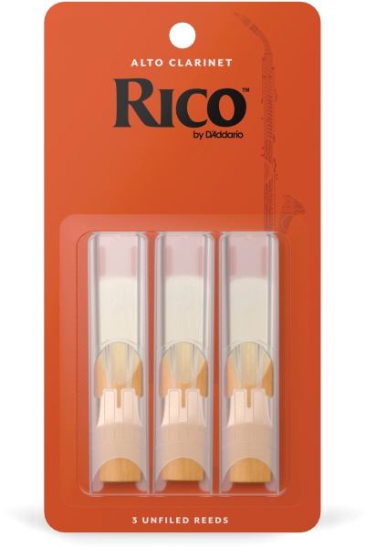 Daddario Woodwinds Alto Clarinet Reeds Strength 2 3-Pack