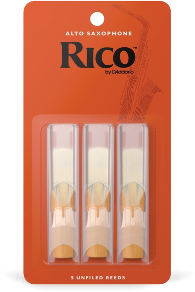 Daddario Woodwinds Alto Sax 2.5 3-pack