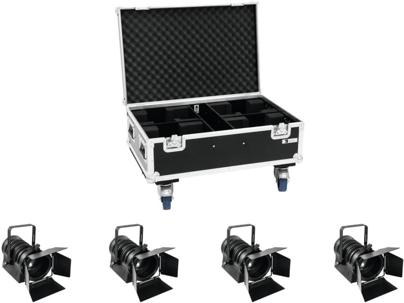 Eurolite Set 4x LED THA-40PC bk + Case