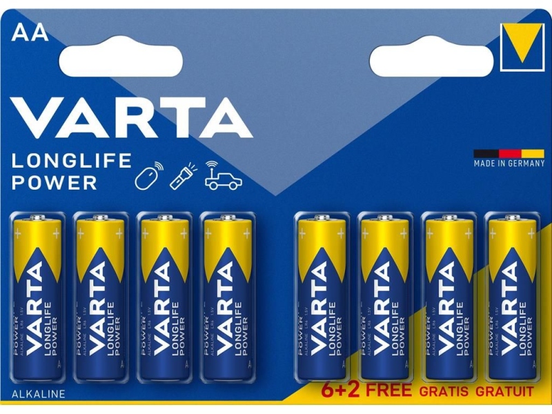 Varta Baterie alcalina R6 (AA) 8 buc