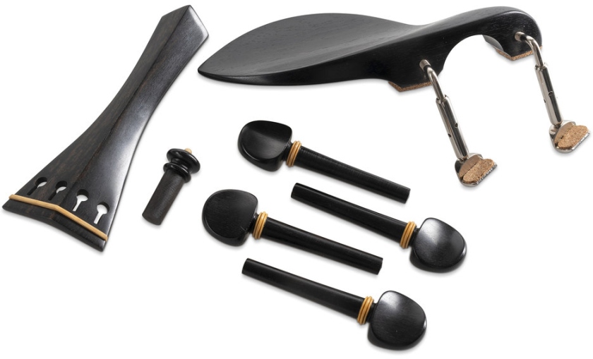 Gewa Set accesori vioară Abanos, Bărbie model Guarneri