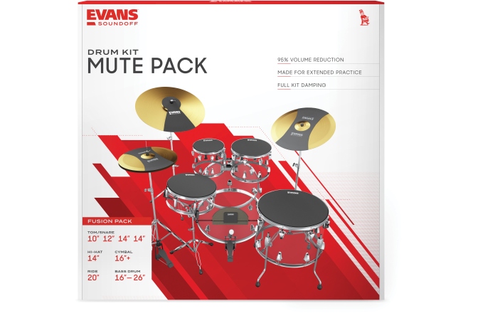 Set amortizoare tobe Evans SoundOff by EVANS Full Box Set Fusion