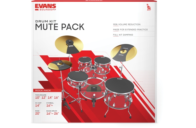 Set amortizoare tobe Evans SoundOff by EVANS Full Box Set Rock