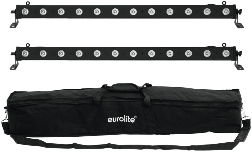 Eurolite Set 2x LED BAR-12 QCL RGBW + Soft Bag