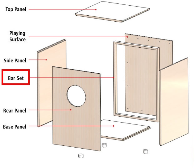 Meinl spare bar set - for MYO-CAJ