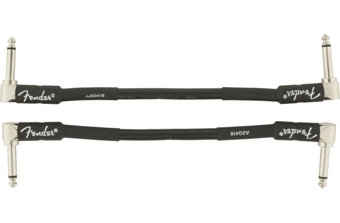 Set Cabluri Instrument Fender Professional Series Instrument Cable 2-Pack Angle/Angle 6" Black
