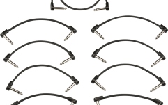 Set Cabluri Patch Fender Blockchain Patch Cable Kit Medium Black