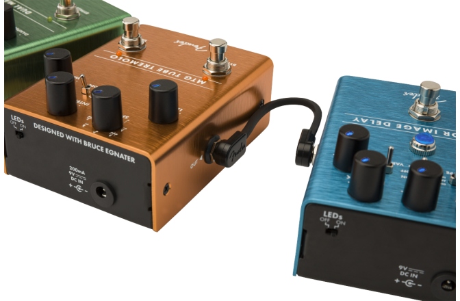 Set Cabluri Patch Fender Blockchain Patch Cable Kit Medium Black