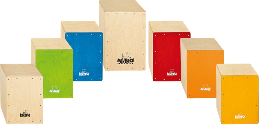 Nino Percussion Cajon Group Rhythm Set - 7 Pcs.
