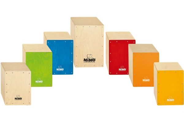 Nino Percussion Cajon Group Rhythm Set - 7 Pcs.