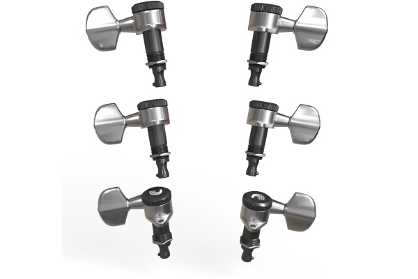 Auto-Trim Locking Tuning Machines 3 Per Side - Chrome Auto-Trim Locking Tuning Machines 3 Per Side - Chrome