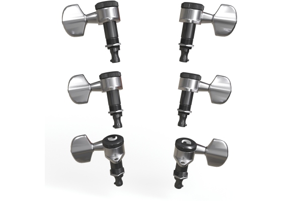 Daddario Auto-Trim Locking Tuning Machines 3 Per Side - Chrome