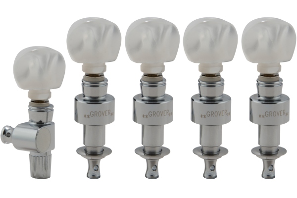 Grover 124C5 Geared Banjo Pegs Chrome Grover 124C5 Geared Banjo Pegs Chrome