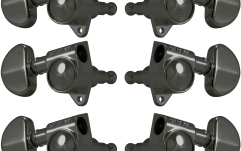 Set cheițe chitară Grover 102-18BN Original Rotomatics 3 + 3 Black Nickel