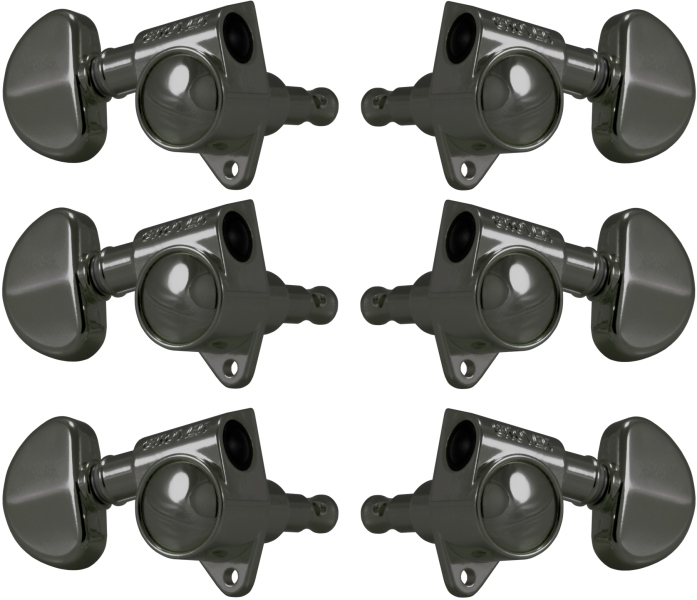 Grover 102-18BN Original Rotomatics 3 + 3 Black Nickel