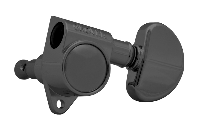 Set cheițe chitară Grover 102-18BN Original Rotomatics 3 + 3 Black Nickel