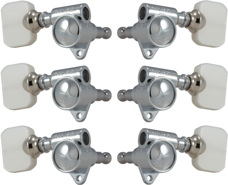 Grover 103C Original 'Milk Bottle' Style Rotomatics 3 + 3 Chrome