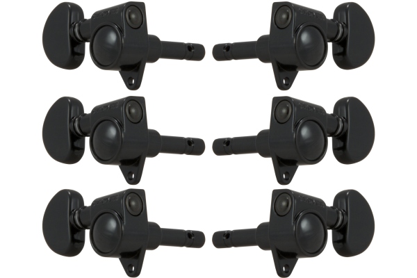 Grover 106BC Original Locking Rotomatics 3+3 Black Chrome