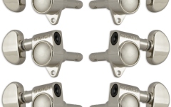 Set cheițe chitară Grover 106N Original Locking Rotomatics 3 + 3 Nickel