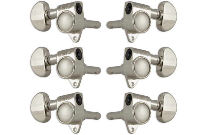 Set cheițe chitară Grover 106N Original Locking Rotomatics 3 + 3 Nickel