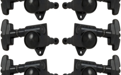 Set cheițe chitară Grover 109-18BC Super Rotomatics Black Chrome