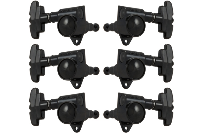 Set cheițe chitară Grover 109-18BC Super Rotomatics Black Chrome