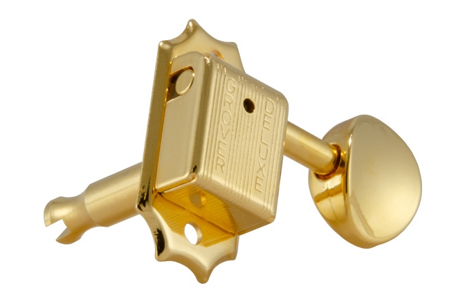 Set cheițe chitară Grover 133G Deluxe Guitar Machines 3 + 3 - Gold