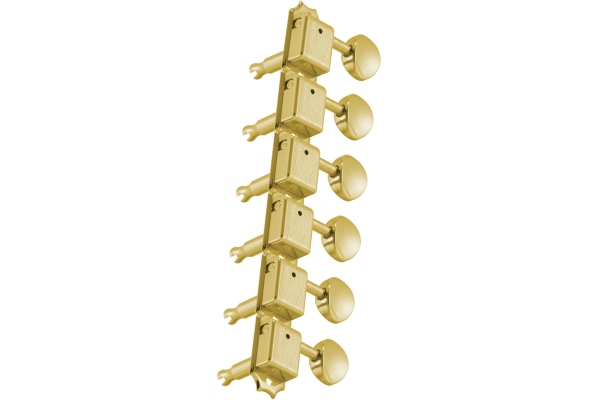 Grover 133G6 Deluxe  6-in-Line Left Side Gold