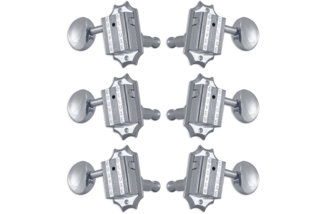 Set cheițe chitară Grover 136C Vintage Deluxe 3 + 3 Chrome