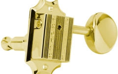 Set cheițe chitară Grover 136G6 Vintage Deluxe Guitar Machines 6-in-Line Left Side Gold