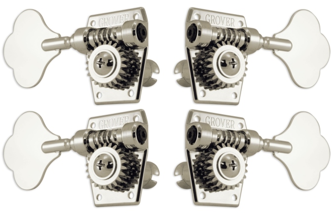 Set cheițe chitară Grover 142N Vintage Bass Machines 2 + 2 Nickel