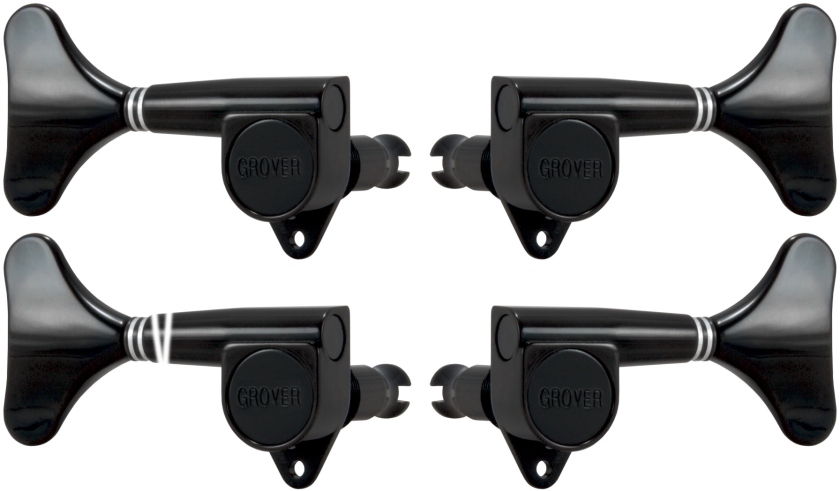 Grover 144BC Mini Bass Machines - Bass 2 + 2 Black Chrome