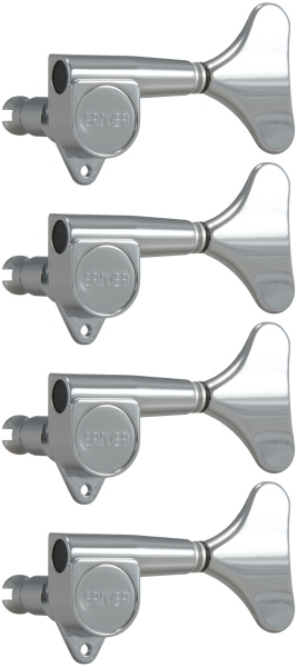 Grover 144C4 Mini Bass 4-in-Line Left Side Chrome