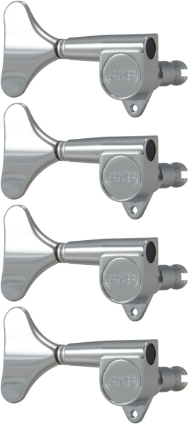 Grover 144CL4 Mini Bass 4-in-Line LH Right Side Chrome