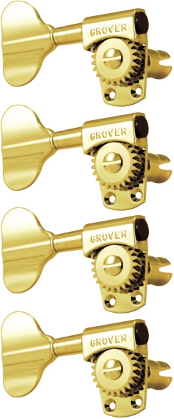 Grover 145GL4 Titan Electric Bass 4-in-line LH Right Side Gold