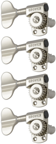 Grover 145NL4 Titan Electric Bass 4-in-Line LH Right Side Nickel