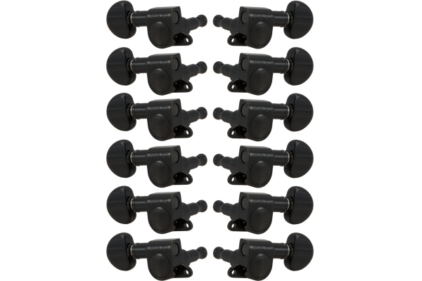 Grover 205BC12 Mini Rotomatics 12-String Black Chrome
