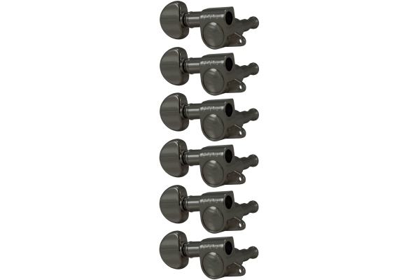 Grover 205BNL6 Mini Rotomatics 6-in-Line LH Right Side Black Nickel Grover 205BNL6 Mini Rotomatics 6-in-Line LH Right Side Black Nickel