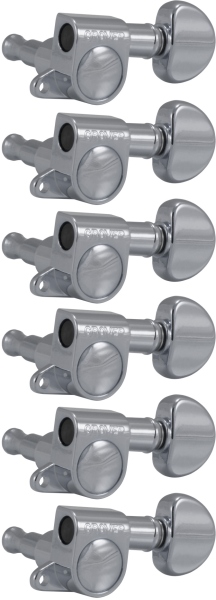 Grover 205C6 Mini Rotomatics 6-in-Line Left Side Chrome