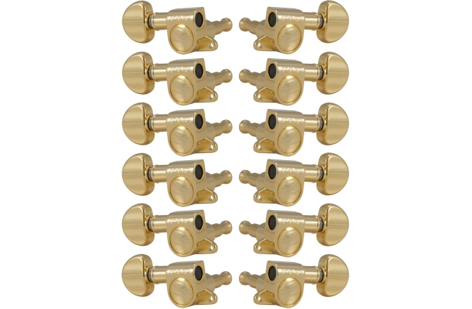 Set cheițe chitară Grover 205G12 Mini Rotomatics 12-Strings 6 + 6 - Gold