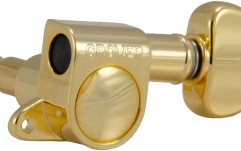 Set cheițe chitară Grover 205G6 Mini Rotomatics 6-in-Line Left Side Gold